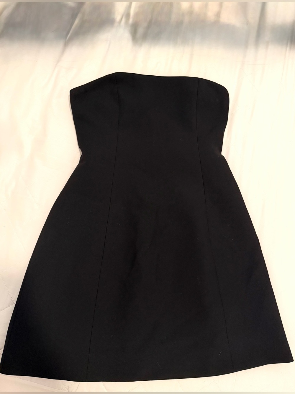 Aritzia Black Strapless A-Line Dress